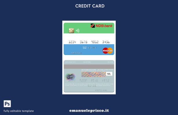 modello mastercard della Sierra Leone National Development Bank in stile verific